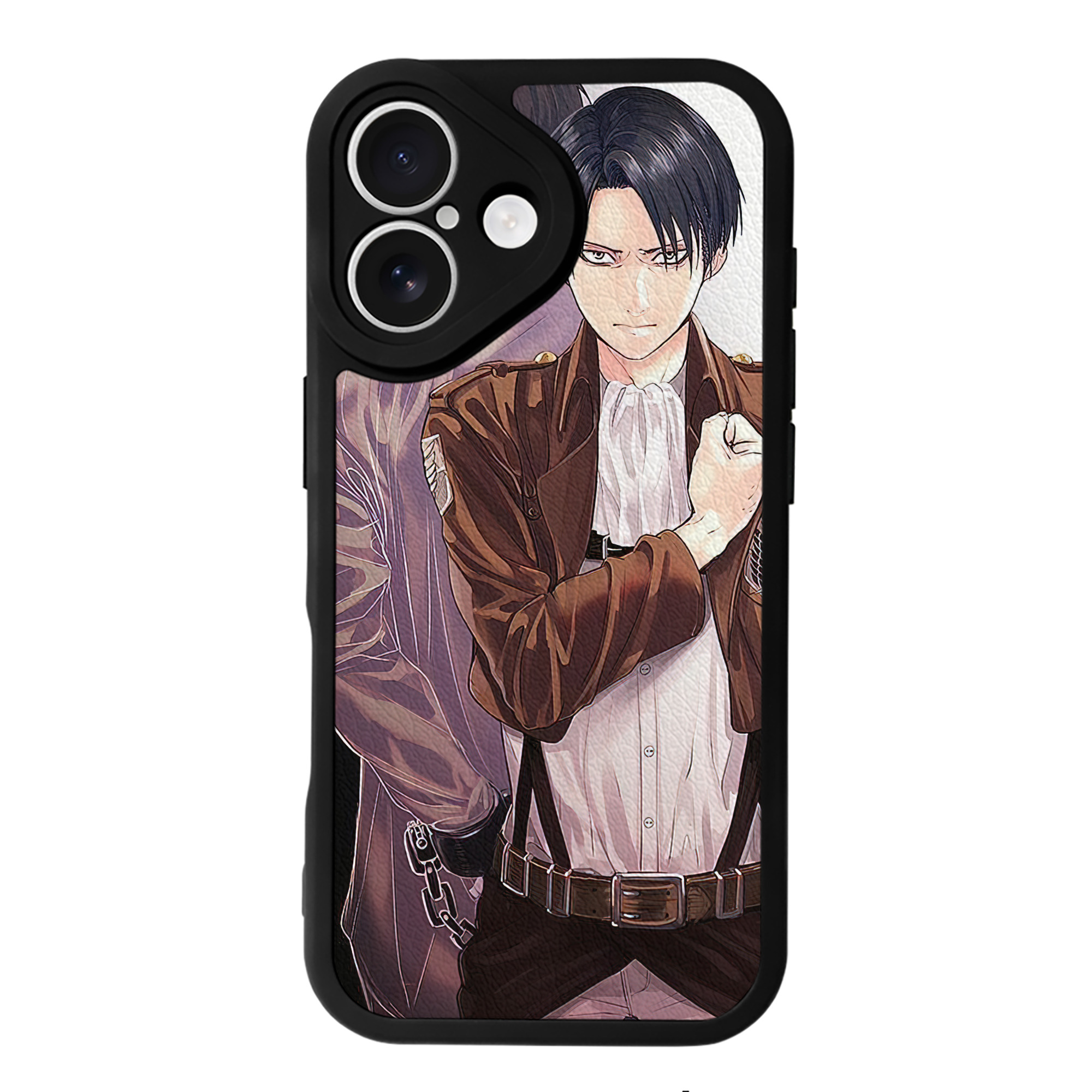 （画像用） 進撃の巨人 Attack on Titan 【iPhone 16シリーズ対応】シリコンスマホケース（レザー調） 材質：シリコン